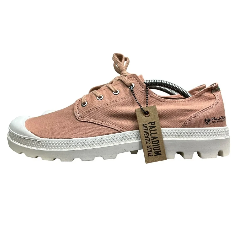 Palladium Earth Collection Mens Sneaker Bumper Toe Lug Soles Low Top Rose Sz 12